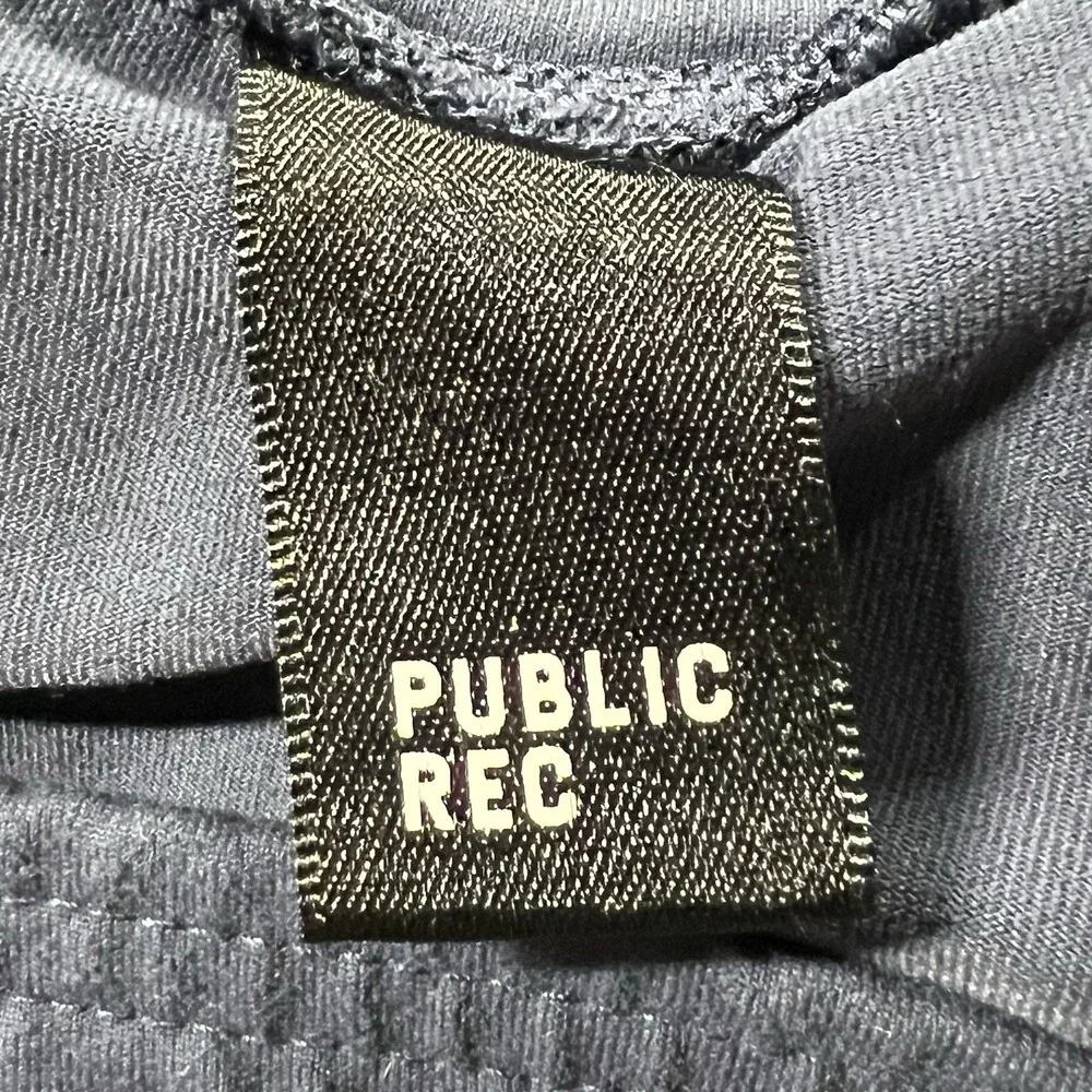 Public Rec Pants Mens 40x30 Blue Joggers All Day Everyday Zip Pockets Gym